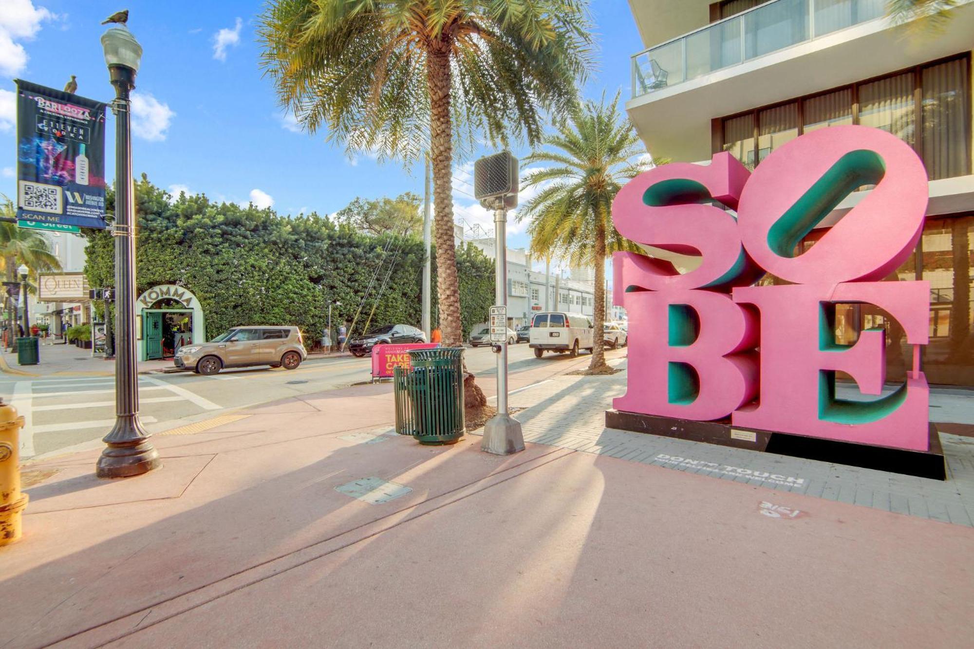 Chic Large Studio Apt Near Ocean Drive South Beach Miami Beach Exterior foto